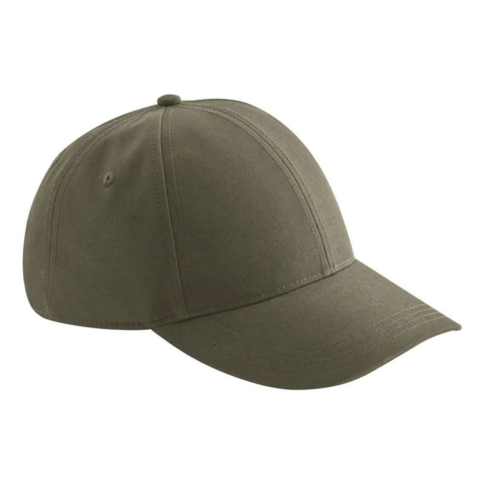 Beechfield Lifestyle Water Resistant Baseball Cap / Olive Green